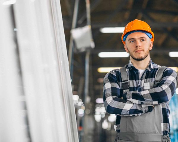 Male worker at a factory